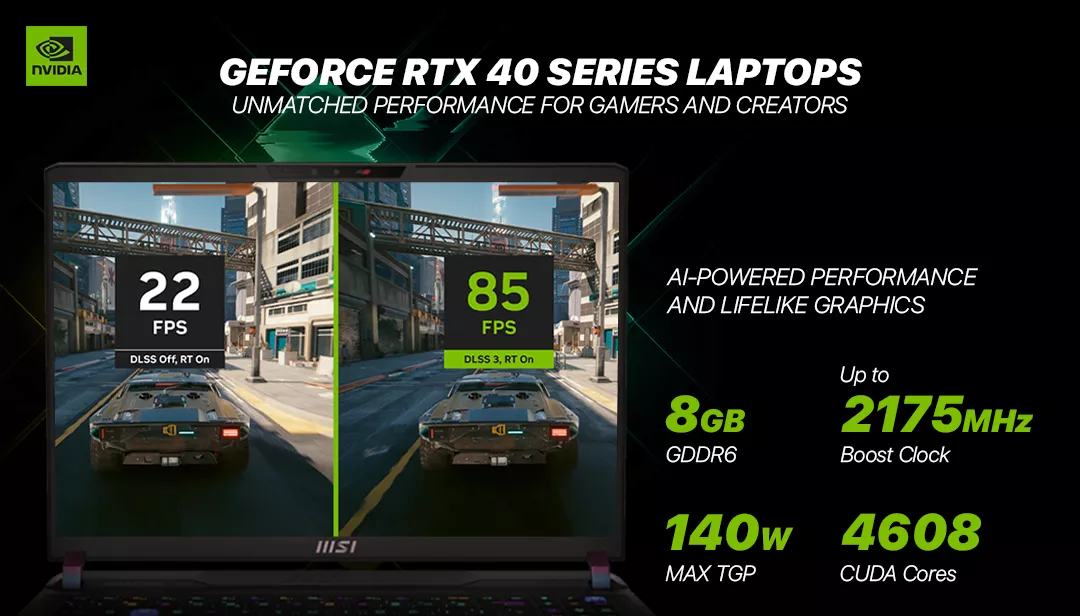 pc portable RTX ON RTX OFF DLSS