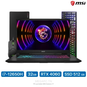 Pc Portable MSI avec pack accessoires MCPX Tunisie